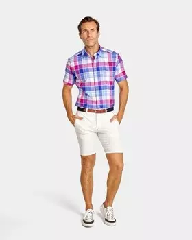 Однотонные белые мужские шорты-бермуды Spagnolo, белый