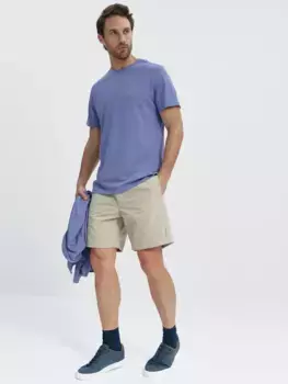 Однотонные бежевые мужские шорты Sepiia, бежевый