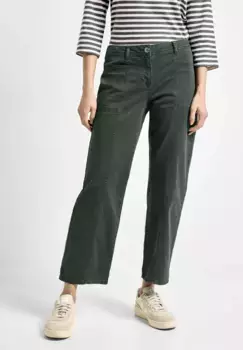 Однотонные брюки Cecil, хаки