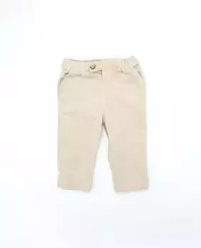 Однотонные брюки-чиносы для мальчика с эластичной резинкой на талии Fina Ejerique, бежевый