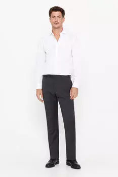 Однотонные брюки Coolmax Cortefiel, темно-серый