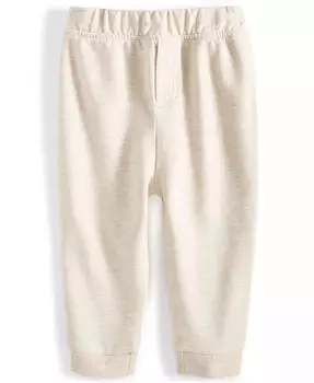 Однотонные брюки из френч терри для мальчика First Impressions, бежевый