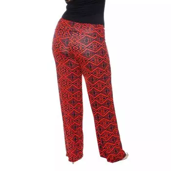 Однотонные брюки-палаццо больших размеров белого цвета White Mark, темно-зеленый