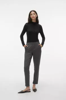 Однотонные брюки с нормальной талией. Vero Moda, серый