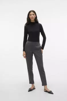 Однотонные брюки с нормальной талией. Vero Moda, серый