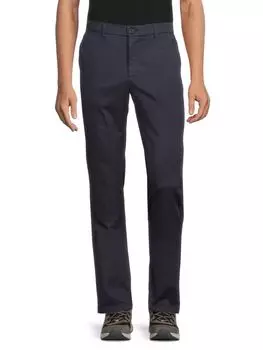 Однотонные брюки с плоской передней частью Bowery Ballin, темно-синий