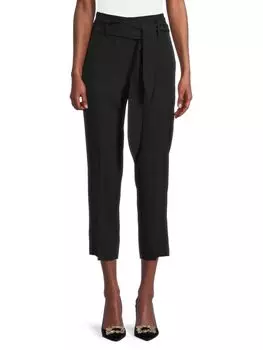 Однотонные брюки с высокой талией Dkny, черный