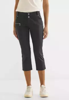 Однотонные брюки STREET ONE 3/4, серый