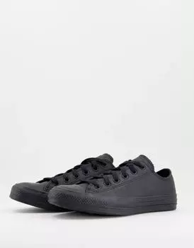 Однотонные черные кроссовки Converse Chuck Taylor All Star Ox