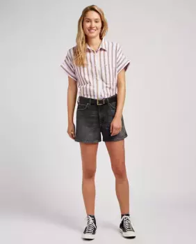 Однотонные черные женские шорты Lee