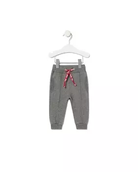 Однотонные детские спортивные штаны из хлопка Tous, серый