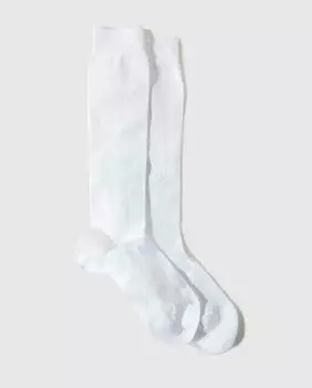 Однотонные детские высокие носки Condor, белый
