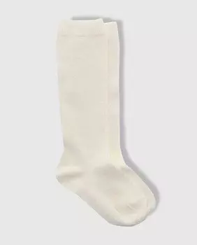 Однотонные детские высокие носки Condor, бежевый