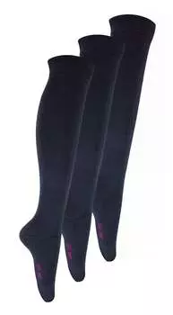 Однотонные длинные школьные носки для детей темно-серого цвета Sock Snob, серый