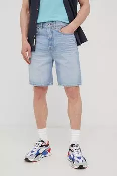 Однотонные джинсовые шорты Solid, синий