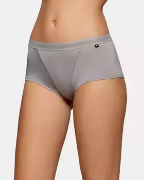 Однотонные хипстерские брюки-кюлоты с плоскими швами Impetus, серый