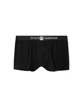 Однотонные хлопковые боксеры Dolce & Gabbana, черный