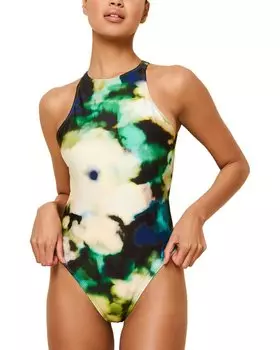 Однотонные и полосатые плавки бикини Iman Solid & Striped, зеленый