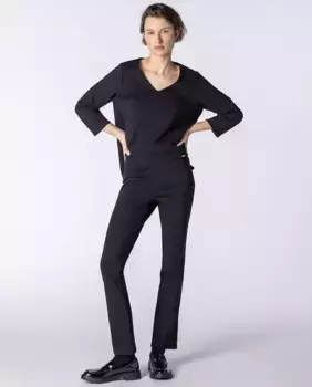 Однотонные и расклешенные женские брюки Naulover, черный