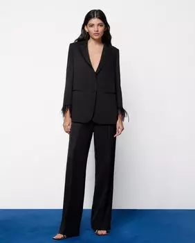 Однотонные классические брюки Tintoretto, черный