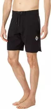 Однотонные комплекты шорт для плавания 18,5 дюймов VISSLA, черный