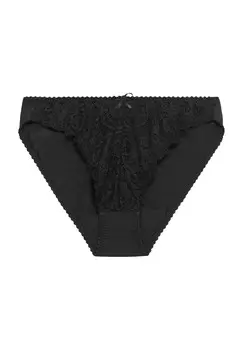 Однотонные кружевные бразильские трусы для женщин DESIReE, черный