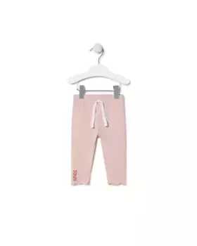 Однотонные леггинсы для девочки с регулируемой лентой Tous, розовый
