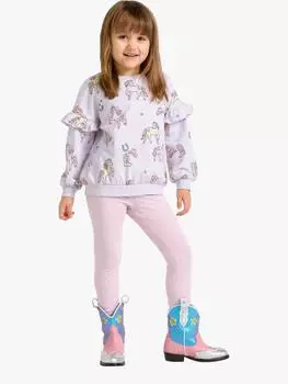 Однотонные леггинсы для маленьких детей Lindex, цвет Dusty Pink