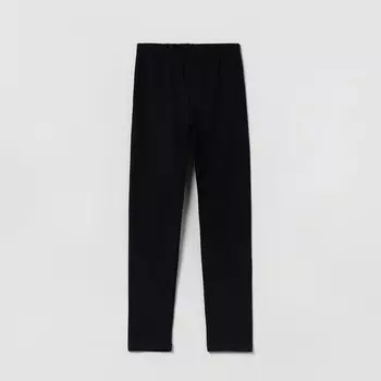 Однотонные леггинсы Gap, черный