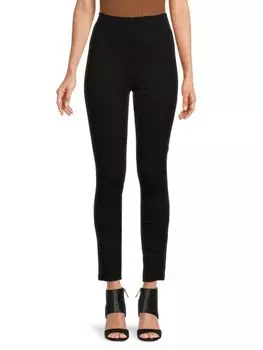 Однотонные леггинсы с разрезом Nydj, черный