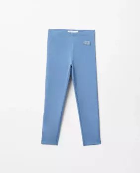 Однотонные махровые леггинсы Sfera, синий