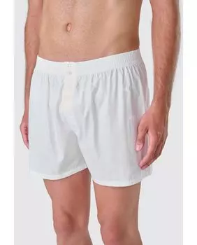 Однотонные мужские боксеры из ткани белого цвета El Bho Nocturno, белый