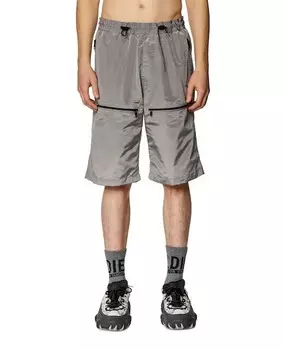 Однотонные мужские шорты Diesel, серый