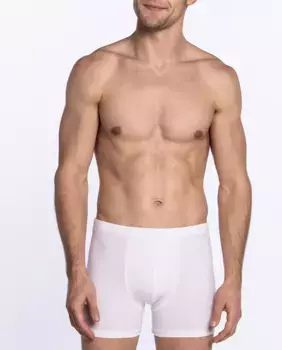 Однотонные мужские трикотажные боксеры Punto Blanco, белый