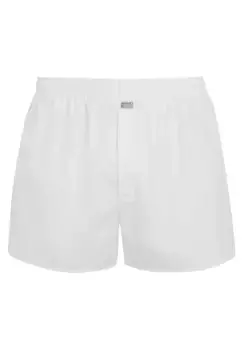 Однотонные мужские трикотажные боксеры средней посадки Jockey, белый