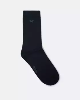 Однотонные носки для мальчика темно-синего цвета Silbon