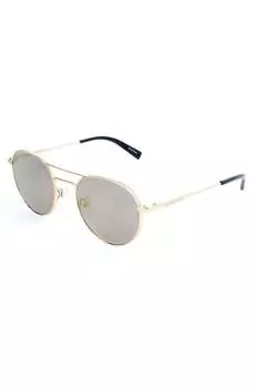 Однотонные овальные солнцезащитные очки Ermenegildo Zegna, желтый