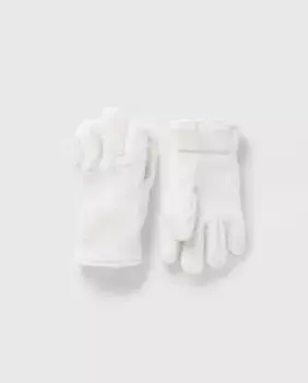 Однотонные перчатки для девочки Gap, белый