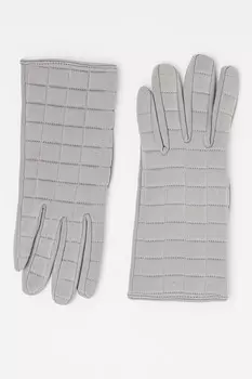 Однотонные перчатки United Colors Of Benetton, серый