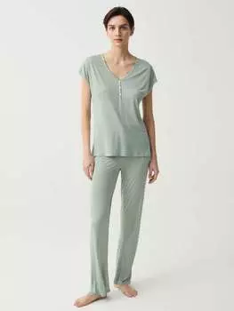 Однотонные пижамные брюки из вискозы Ovs, цвет pistachio green
