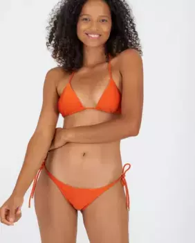 Однотонные плавки бикини с бантиком Ro de Sol, оранжевый