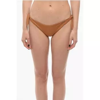 Однотонные плавки бикини с завязанными шнурками Karl Lagerfeld, Brown