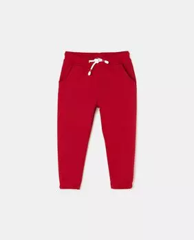 Однотонные плюшевые брюки с карманами El Corte Ingls, красный