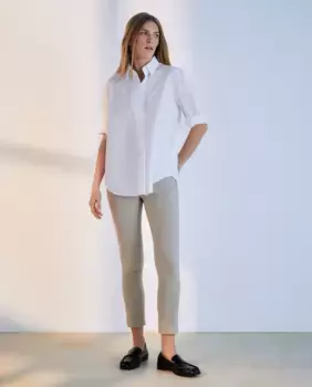 Однотонные прямые женские брюки Woman El Corte Ingls, бежевый