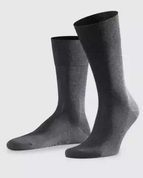 Однотонные серые мужские носки Falke, темно-серый