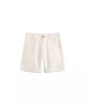 Однотонные шорты-бермуды для мальчика с регулируемой талией Dadati, белый