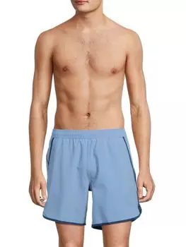 Однотонные шорты для плавания Throwback Bonobos, цвет Allure Blue