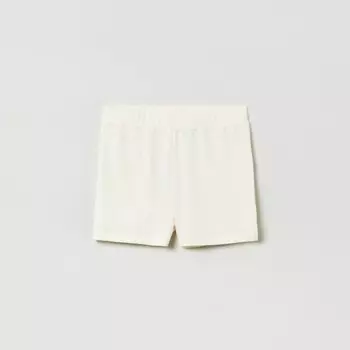 Однотонные шорты из органического хлопка. Gap, белый