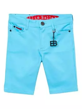Однотонные шорты из твила Elie Balleh, цвет Aqua
