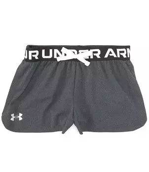 Однотонные шорты Play Up для больших девочек 7–16 лет Under Armour, черный